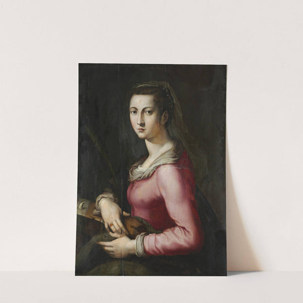 Portrait of a Woman as Saint Catherine by Pier Francesco Foschi