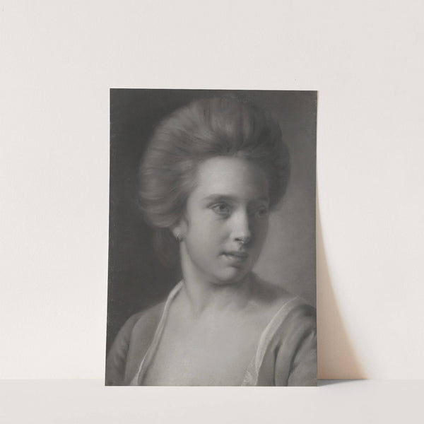 Portrait of a Woman, Her Head Turned to the Right, Wearing an Earring by Joseph Wright of Derby