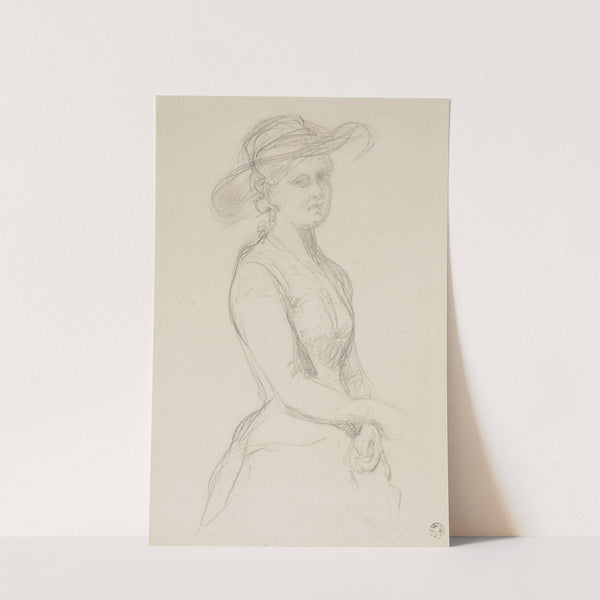 Portrait of a Woman in a Hat (1880) by Wojciech Gerson