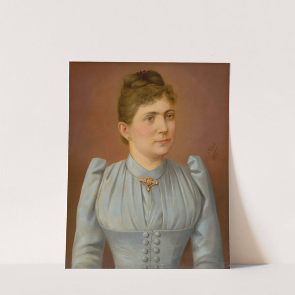 Portrait of a Woman in a Pale Dress by F.J. Dyck