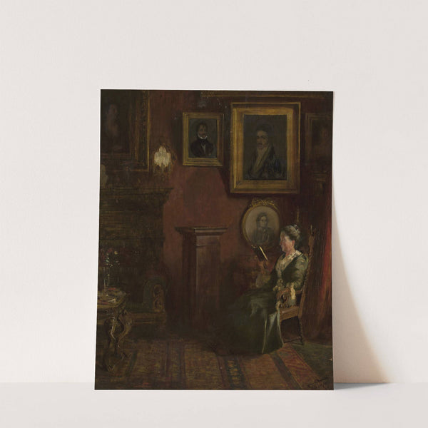 Portrait of a woman in an armchair by Felix Possart