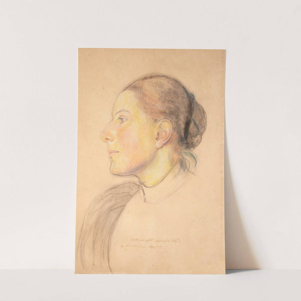 Portrait of a woman in profile by Stanisław Wyspiański