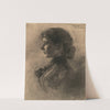 Portrait of a Woman in Profile, Turned to the Left by William Sommer
