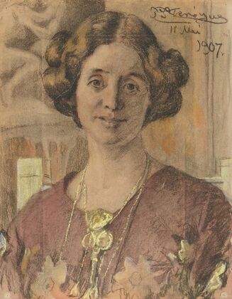 Portrait of a Woman (probably Anna Vilhelmine Johanne Dorthea Halberg, married Bjørner, later Larsen)