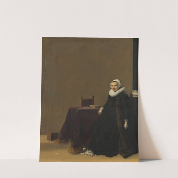 Portrait of a Woman with a Dog by Hendrik Gerritsz Pot