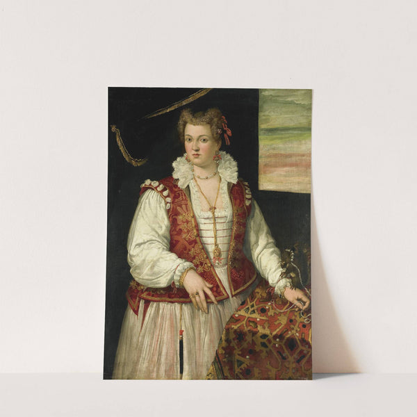 Portrait of a Woman with a Squirrel by Francesco Montemezzano