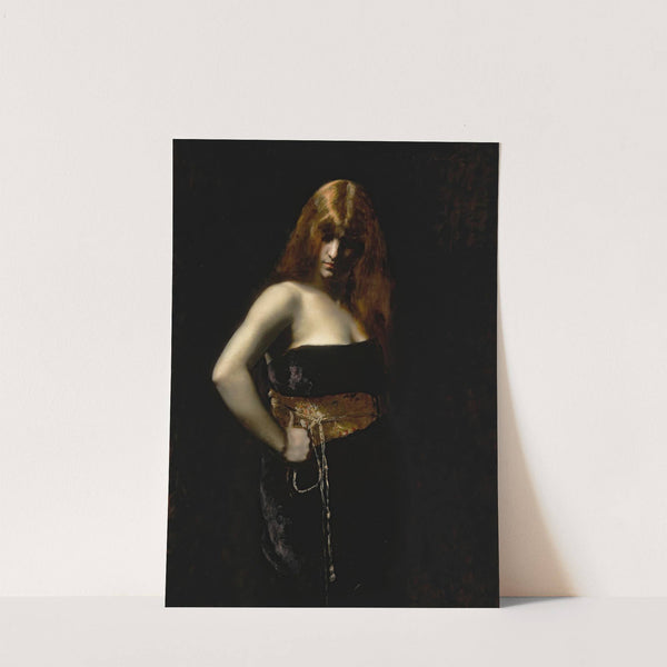 Portrait Of A Woman With Red Hair by Juana Romani