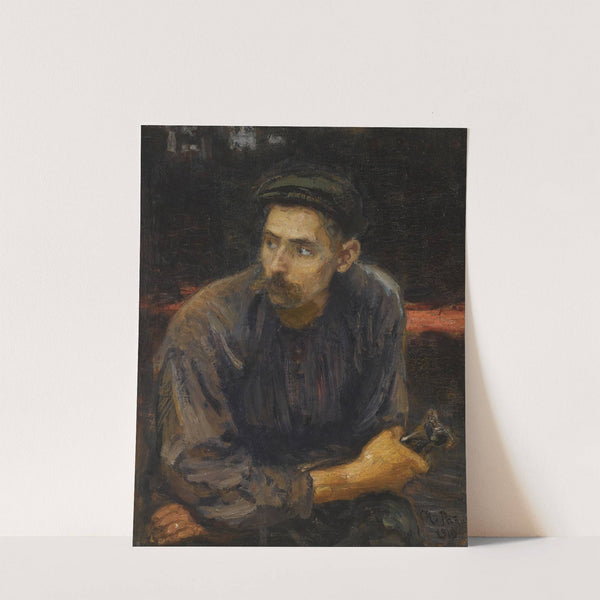 Portrait Of A Worker by Ilya Efimovich Repin