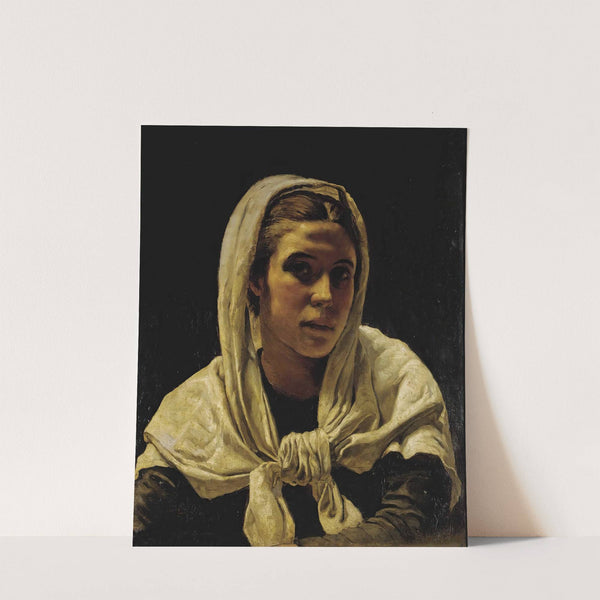 Portrait Of A Young Breton Woman by Frank Bramley