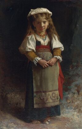 Portrait Of A Young Girl (1874) — size preview