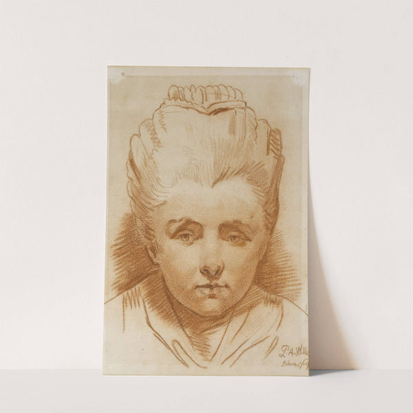 Portrait of a young girl by Pierre Alexandre Wille