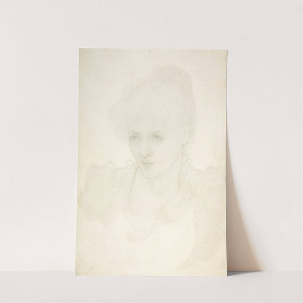 Portrait of a Young Girl by Sir Edward Coley Burne-Jones