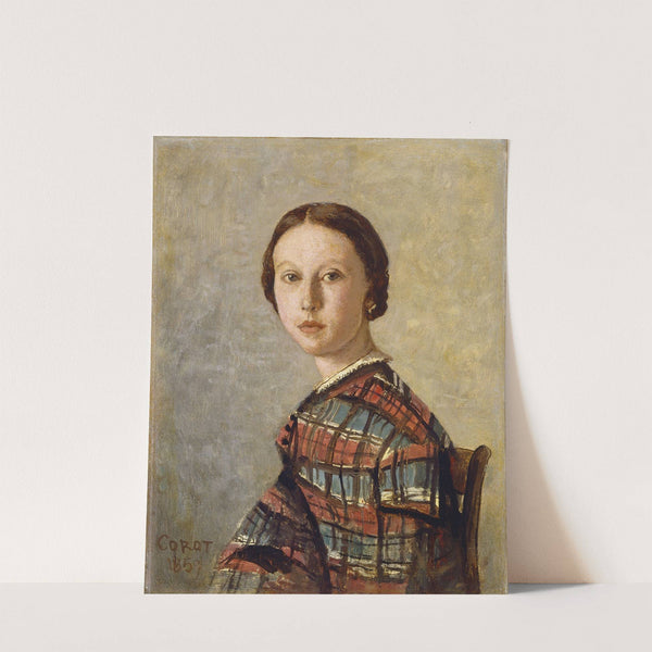 Portrait of a Young Girl by Jean-Baptiste-Camille Corot
