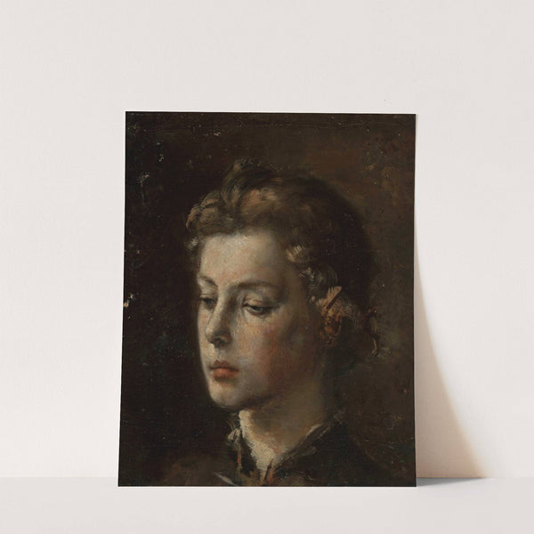 Portrait of a young girl by Konstanty Mańkowski