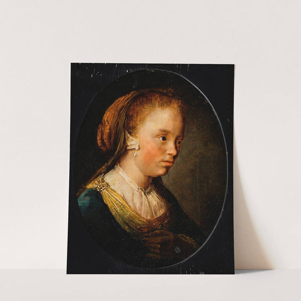 Portrait of a young girl by Gerrit Dou