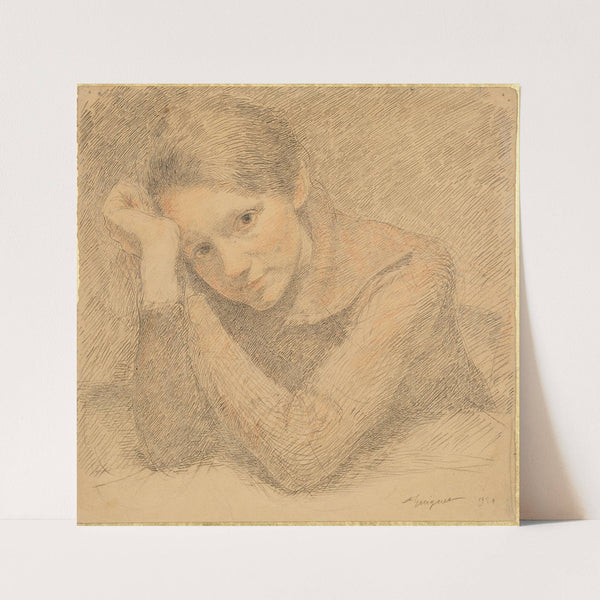 Portrait of a Young Girl (1920) by François Guiguet