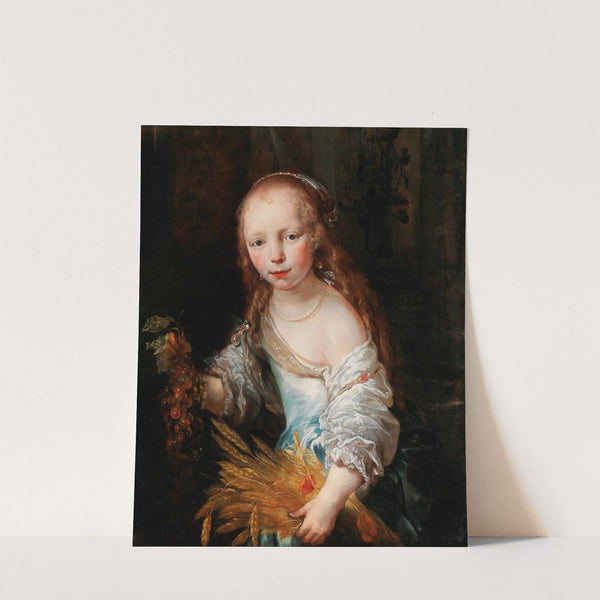 Portrait Of A Young Girl As Ceres by Jan van Noordt