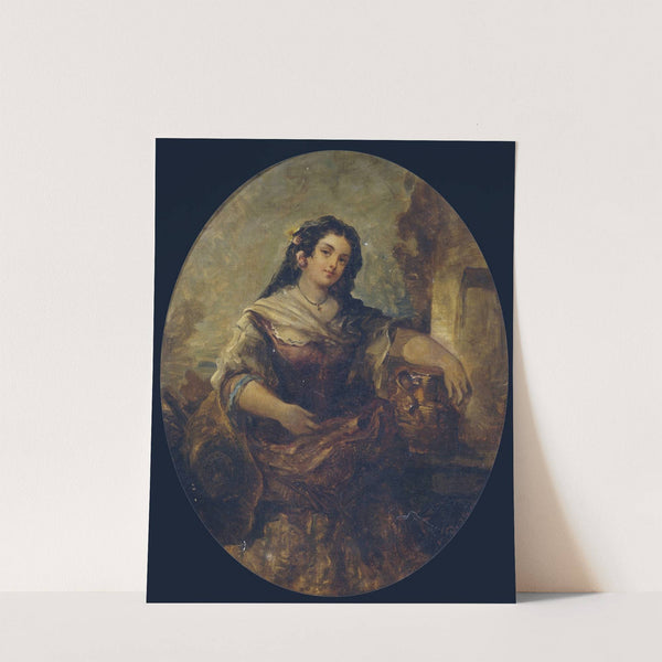 Portrait of a young girl at the well by Narcisse-Virgile Diaz de La Peña