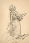 Portrait of a young girl in a blue shirt (1868)
