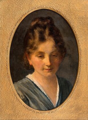 Portrait of a young girl, Miss Karen Poulsen