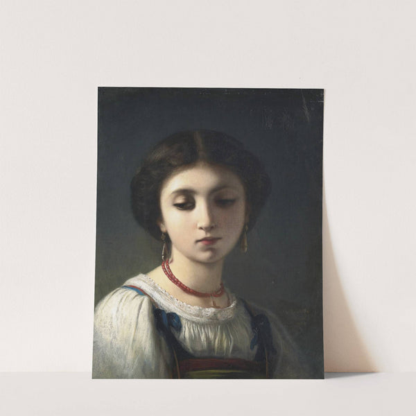 Portrait Of A Young Italian Girl (1858) by Charles Landelle