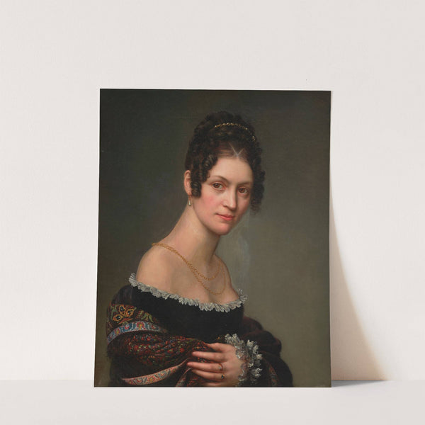 Portrait of a young lady by Salomon-Guillaume Counis