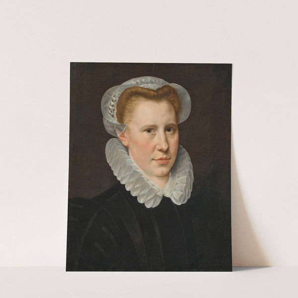 Portrait of a young lady by Adriaen Thomasz. Key