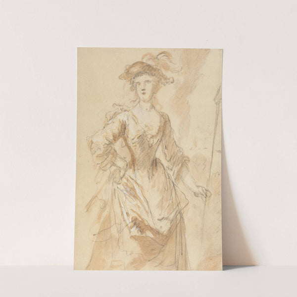 Portrait of a Young Lady as a Shepherdress by John Vanderbank