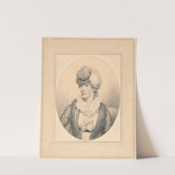 Portrait of a Young Lady in a Turban by Henry Edridge