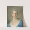 Portrait Of A Young Lady, Possibly Mme D 'anglure by Jean-Baptiste Perronneau