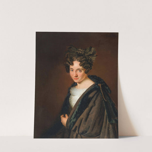 Portrait of a Young Lady with a Black Bow in her Hair (1831) by Anton Einsle