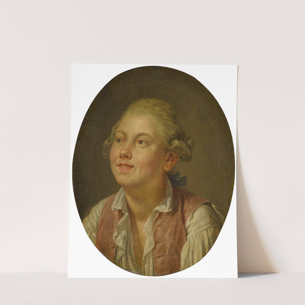 Portrait of a young man by Pierre Alexandre Wille