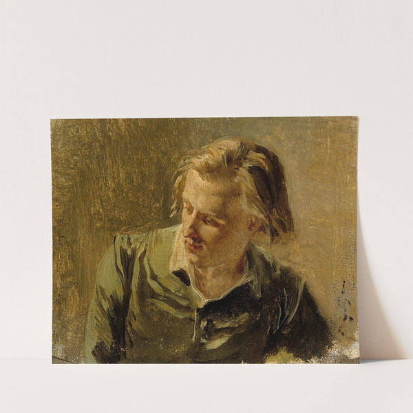 Portrait Of A Young Man by Albert Edelfelt