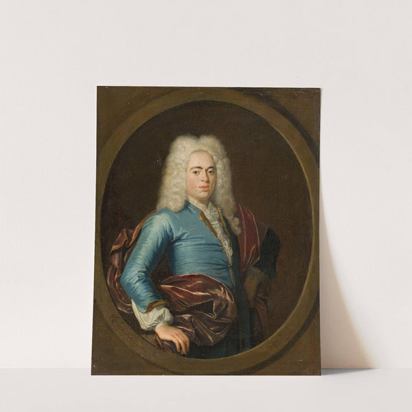 Portrait of a young man in a wig by Krzysztof Lubieniecki