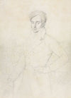 Portrait of a Young Man Standing on the Quirinal with the Turris Comitum in the Background