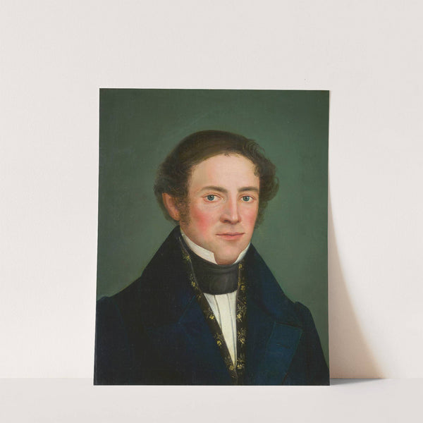 Portrait of a Young Man with Whiskers by Lukas Kirner