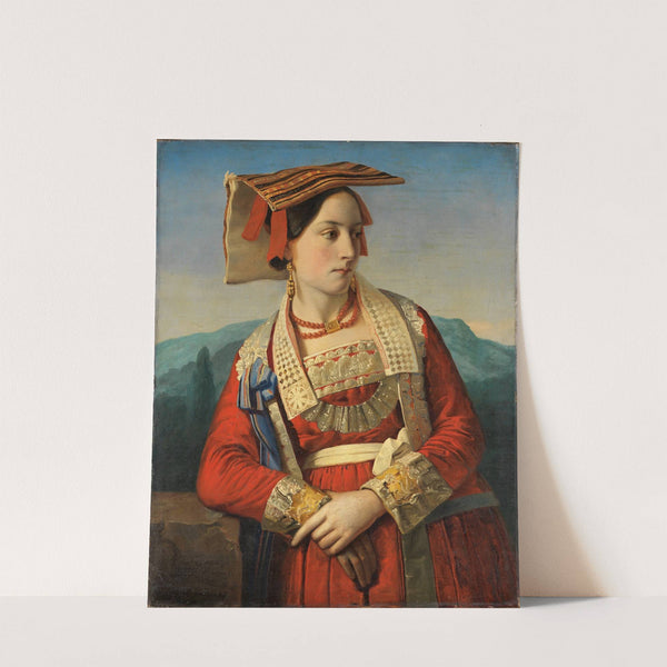 Portrait of a young Roman woman by Georg Wilhelm Fasel