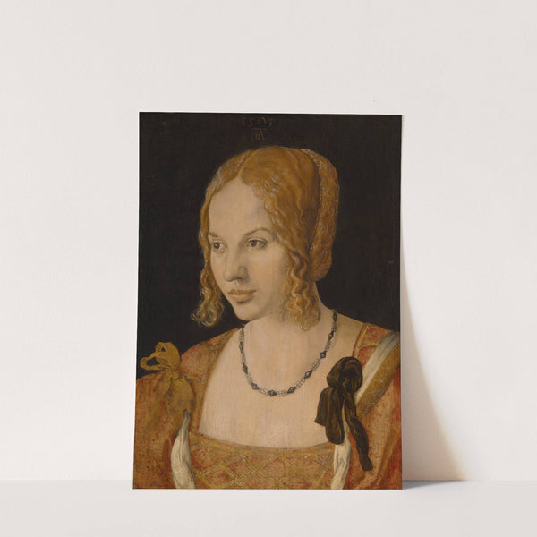 Portrait Of A Young Venetian Woman by Albrecht Dürer