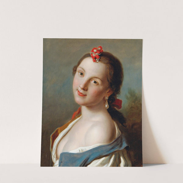Portrait Of A Young Woman by Pietro Rotari