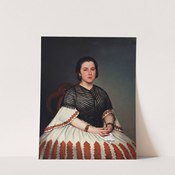 Portrait Of A Young Woman by Prilidiano Pueyrredòn