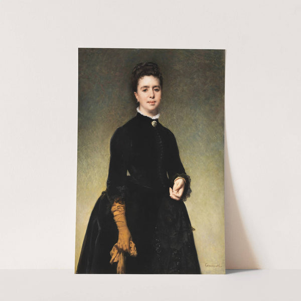 Portrait of a young woman by Felix-Henri Giacomotti