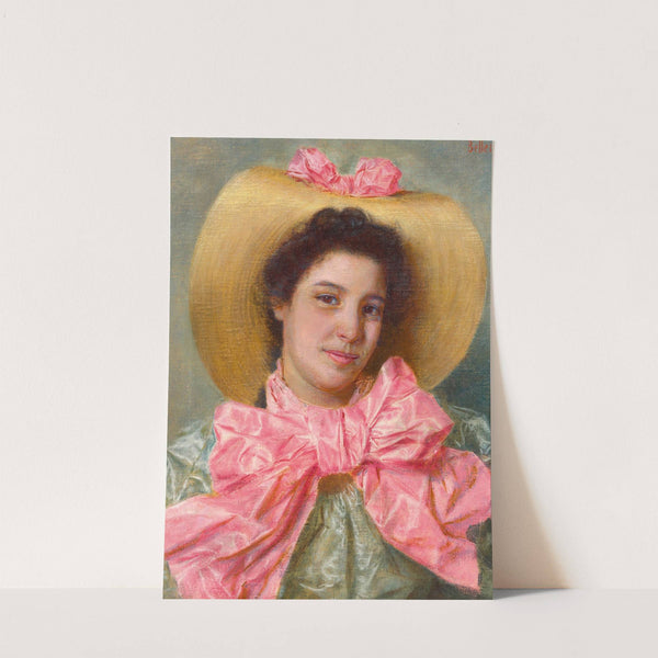 Portrait of a young woman by Gaetano Bellei