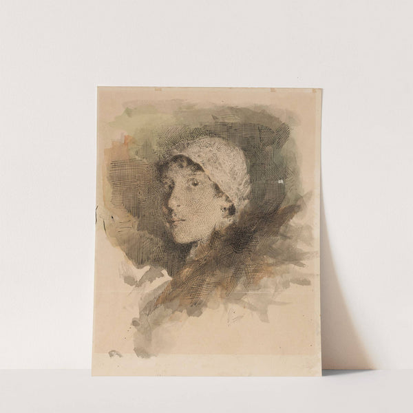 Portrait of a young woman (1878 - 1880) by Witold Pruszkowski