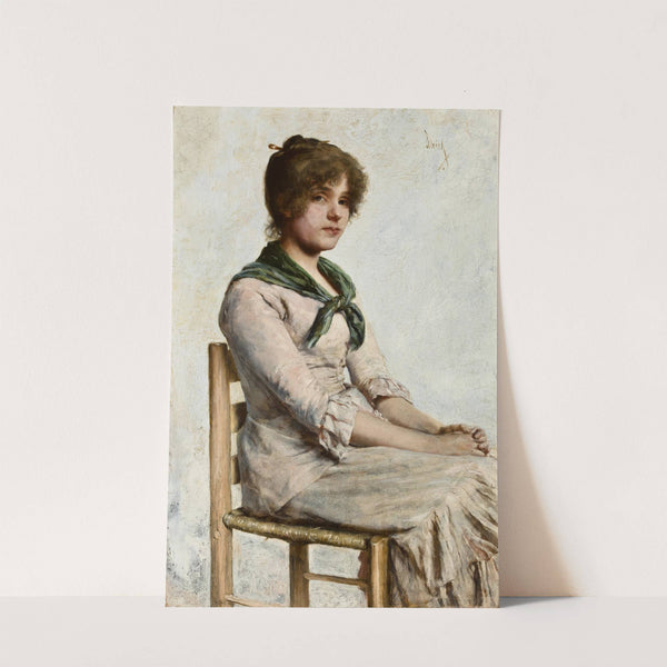 Portrait Of A Young Woman by Charles Frederick Ulrich