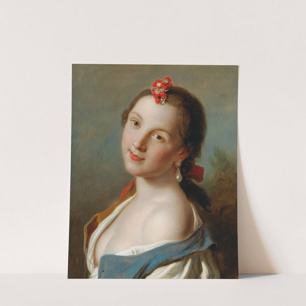 Portrait Of A Young Woman by Pietro Rotari