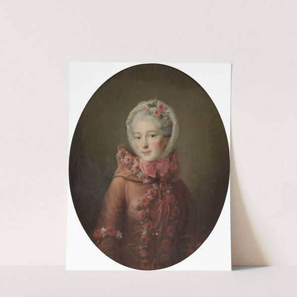 Portrait of a young woman by François-Hubert Drouais