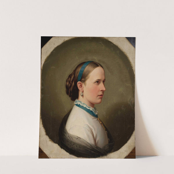 Portrait of a young woman by Artur Grottger