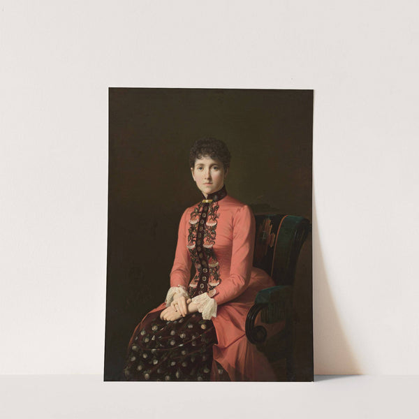 Portrait of a young woman by Aleksei Mikhailovich Kolesov