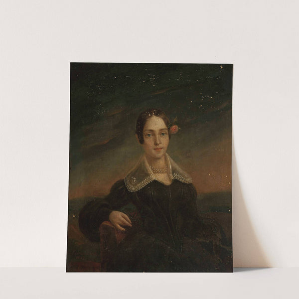Portrait of a young woman by Ambroży Mieroszewski