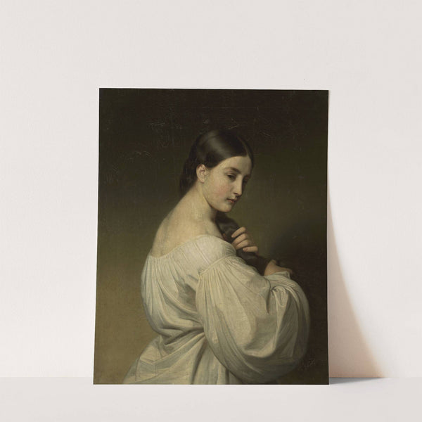 Portrait of a young woman by Friedrich von Amerling